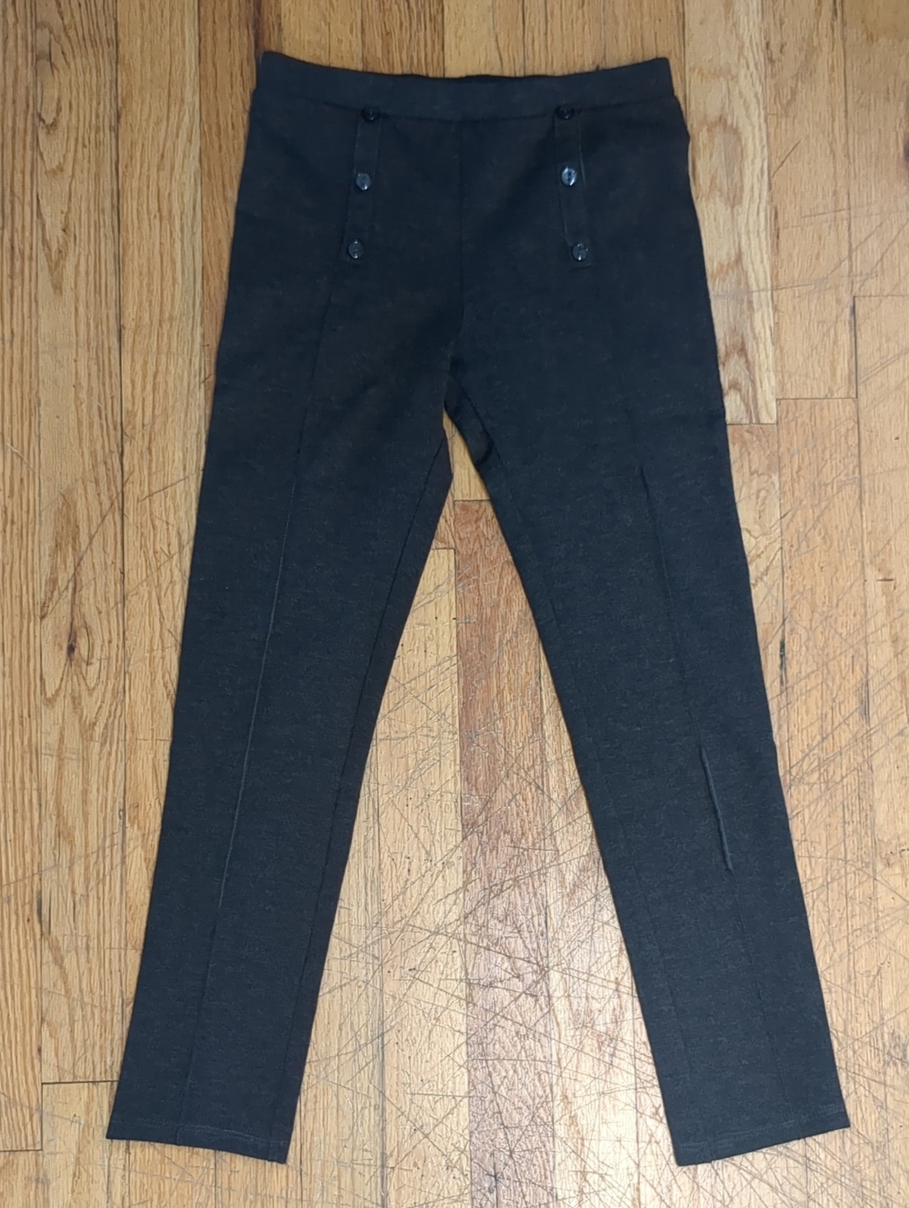 Pants Leggings With Button Detail